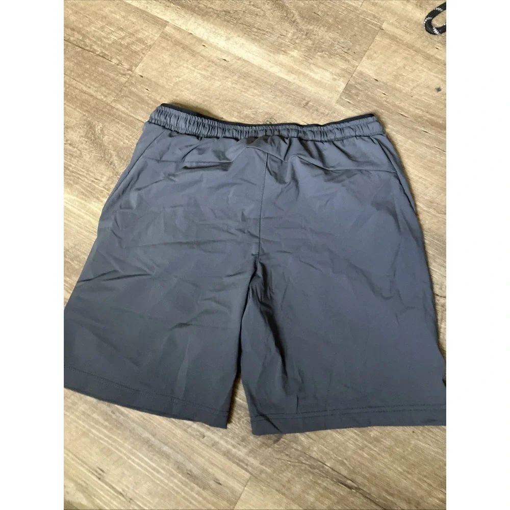 Legend Athletic/Running Shorts Men Small Charcoal Gray Elastic Waist Pockets